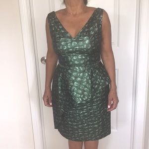 Green cocktail dress